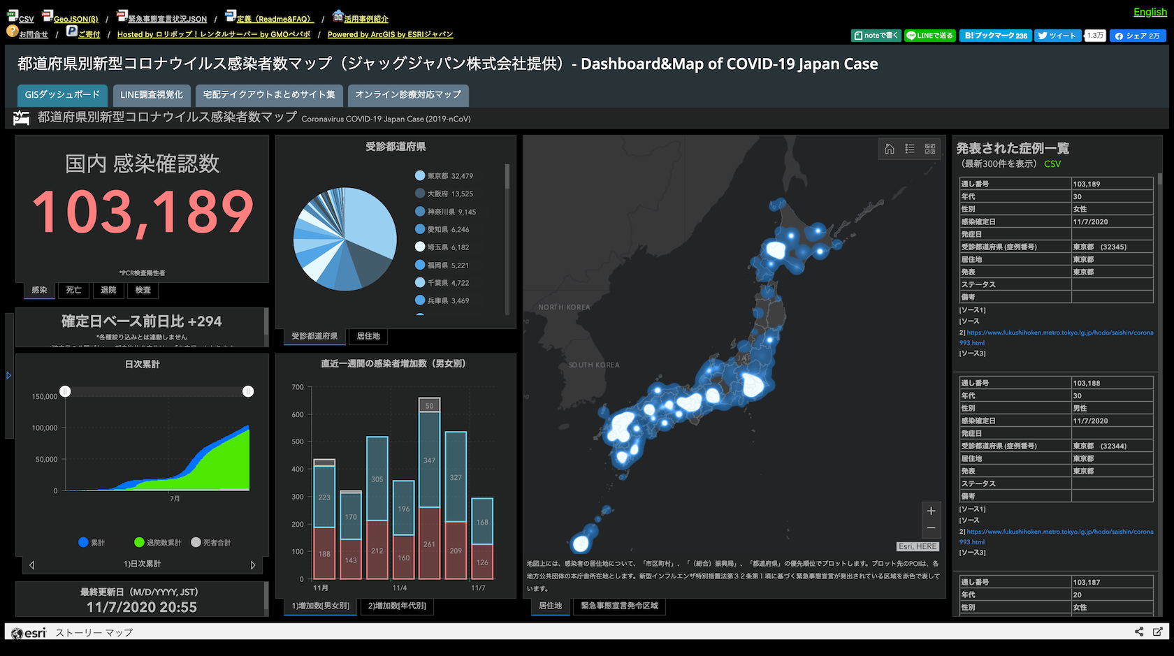 日本 コロナ 地図 感染